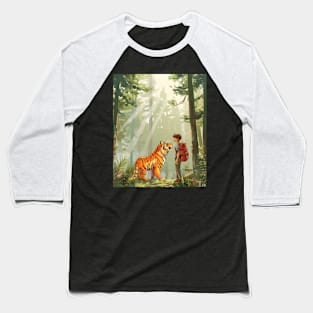 The Great Outdoors According to Calvin and Hobbes Baseball T-Shirt